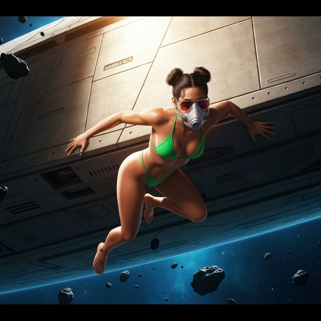 Sunbathing in outer space