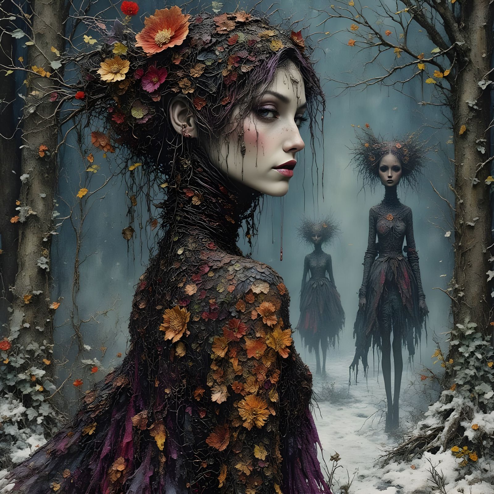 fashion show in the woods