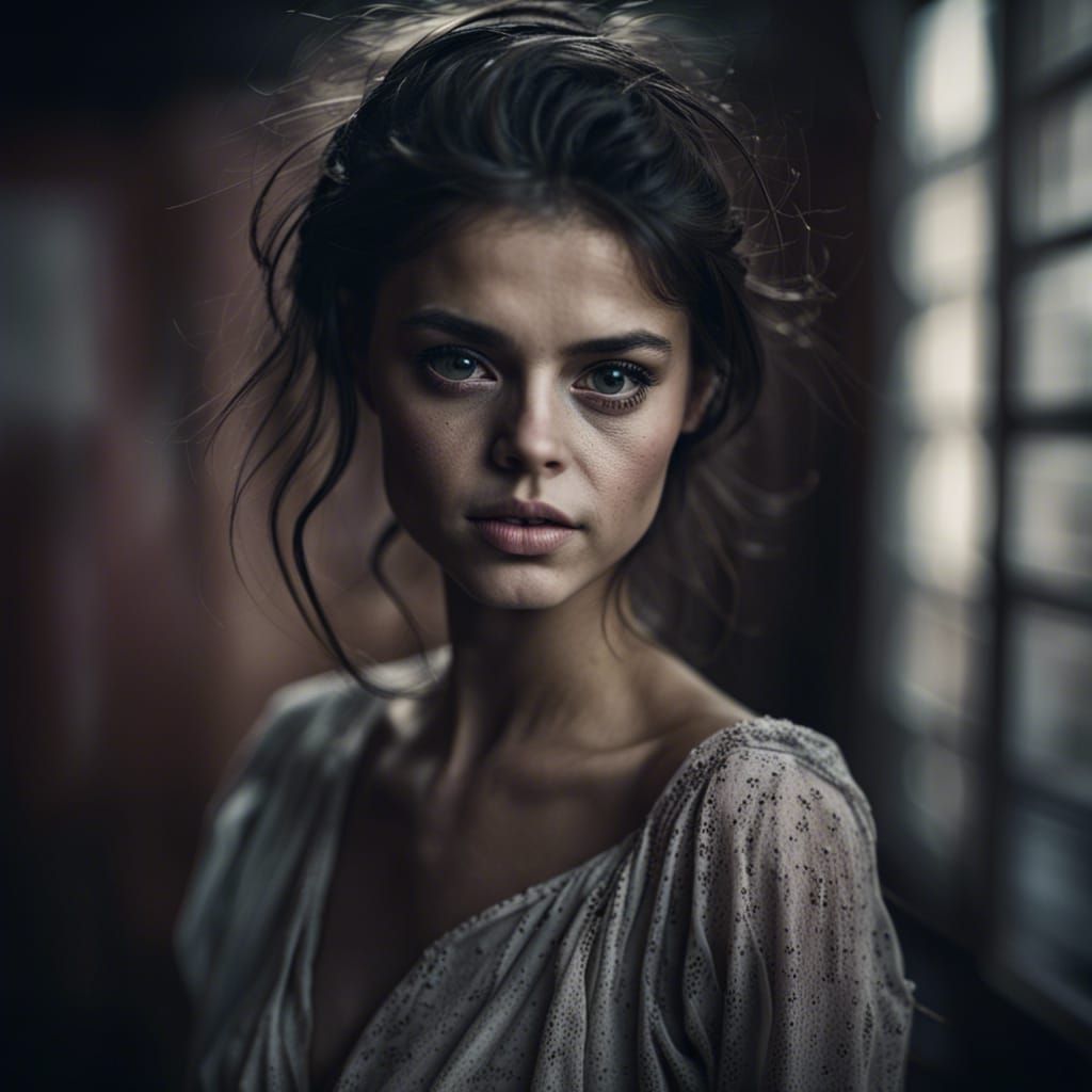 Powerful Woman Portrait in Cinematic Lighting Style