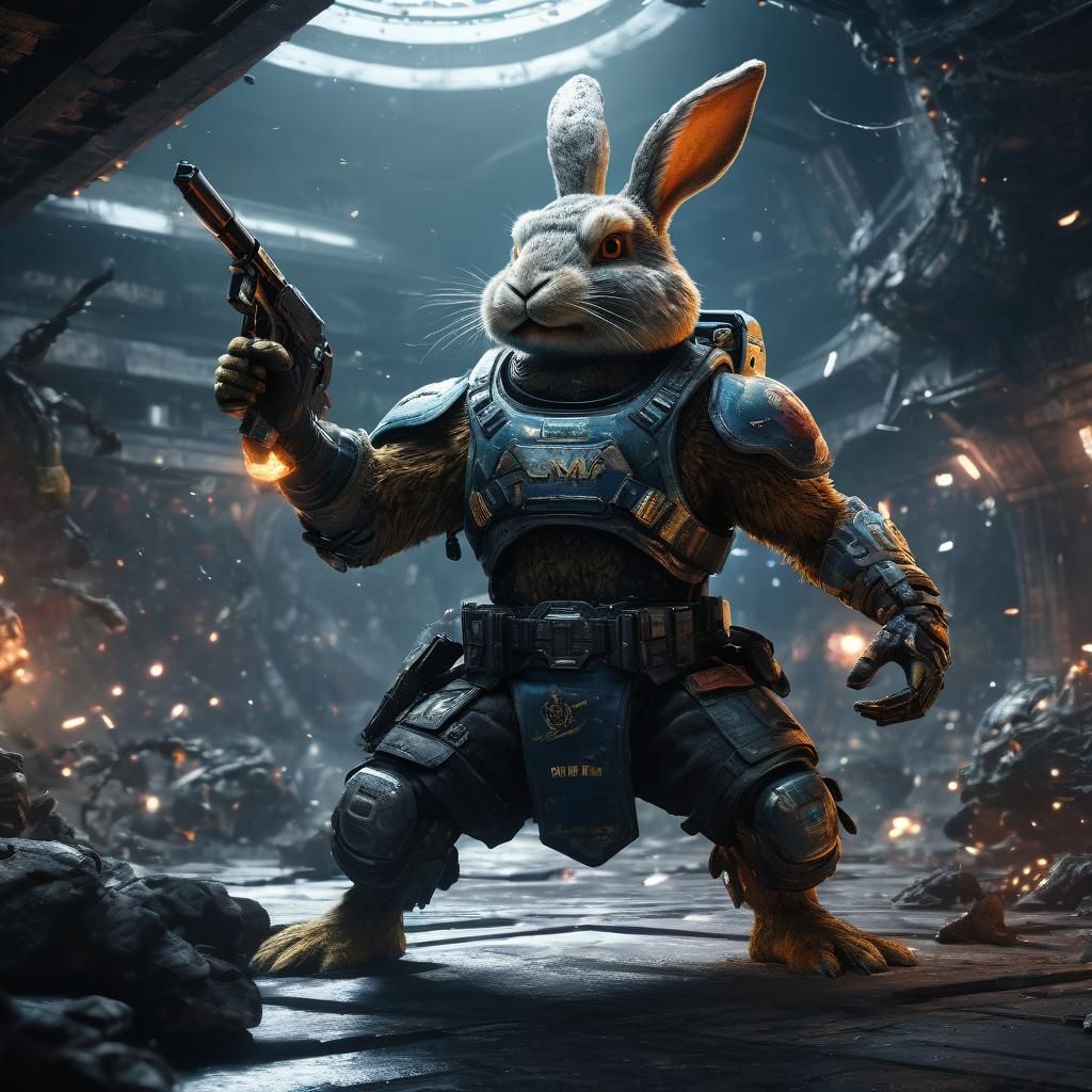 Evil Rabbit vs Space Duck MMA Death Fight