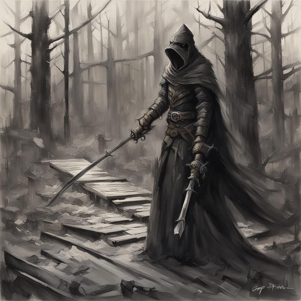 Sinister Rebirth: Dark Fantasy Art