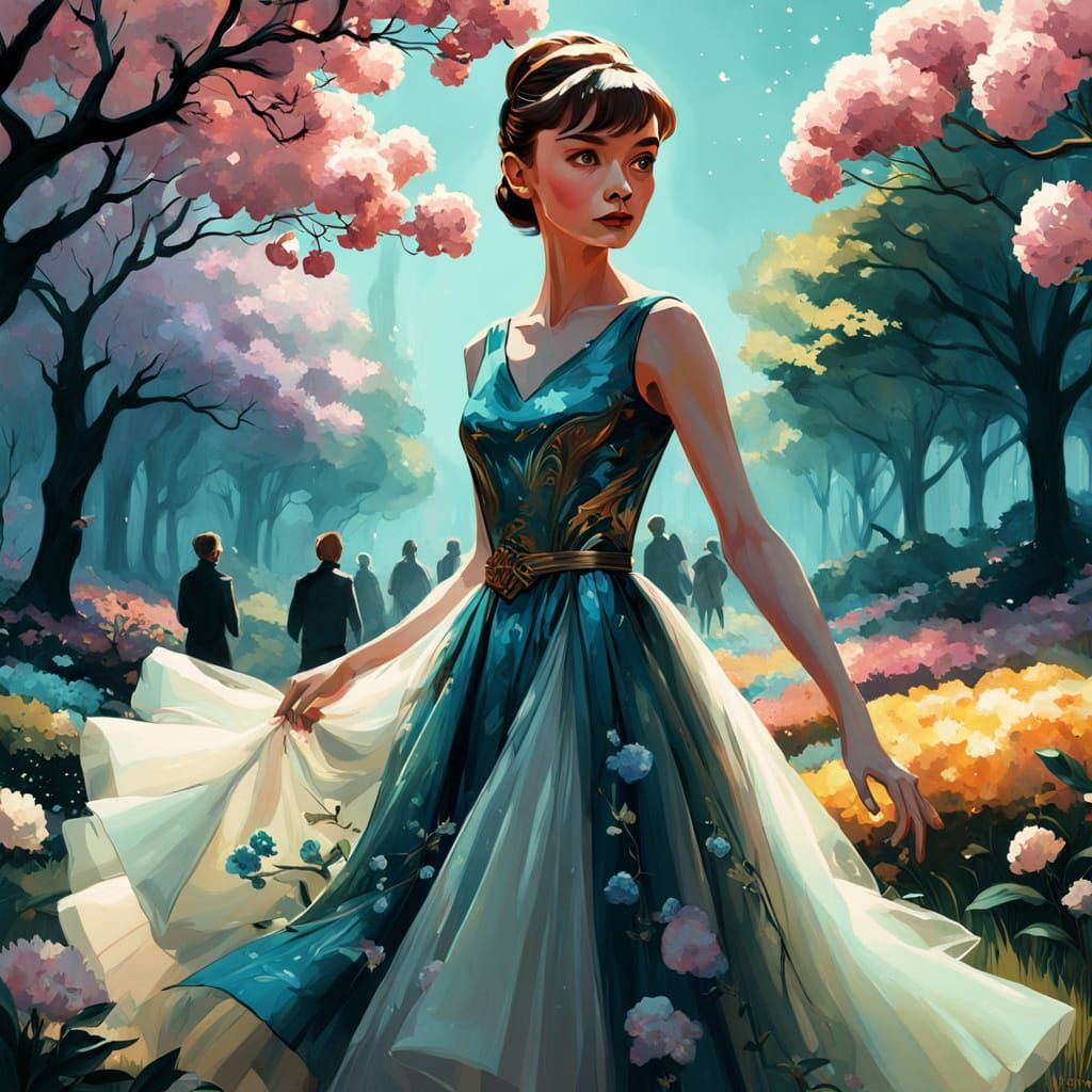 Enchanted Spring Goddess in Whimsical Fantasy Art