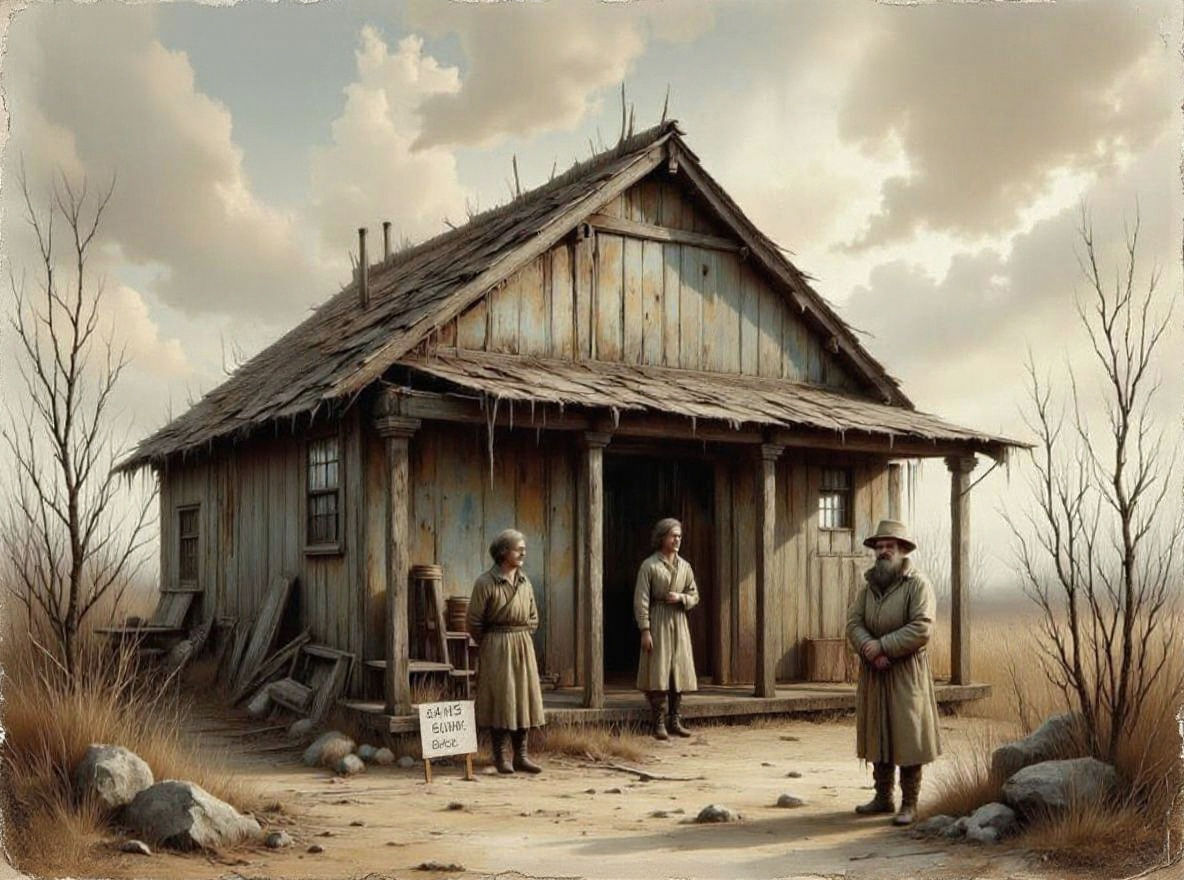 Depression-Era Family in Don Bluth Style