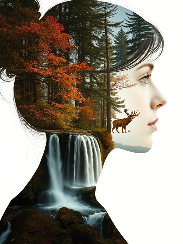 Abstract Nature Silhouette