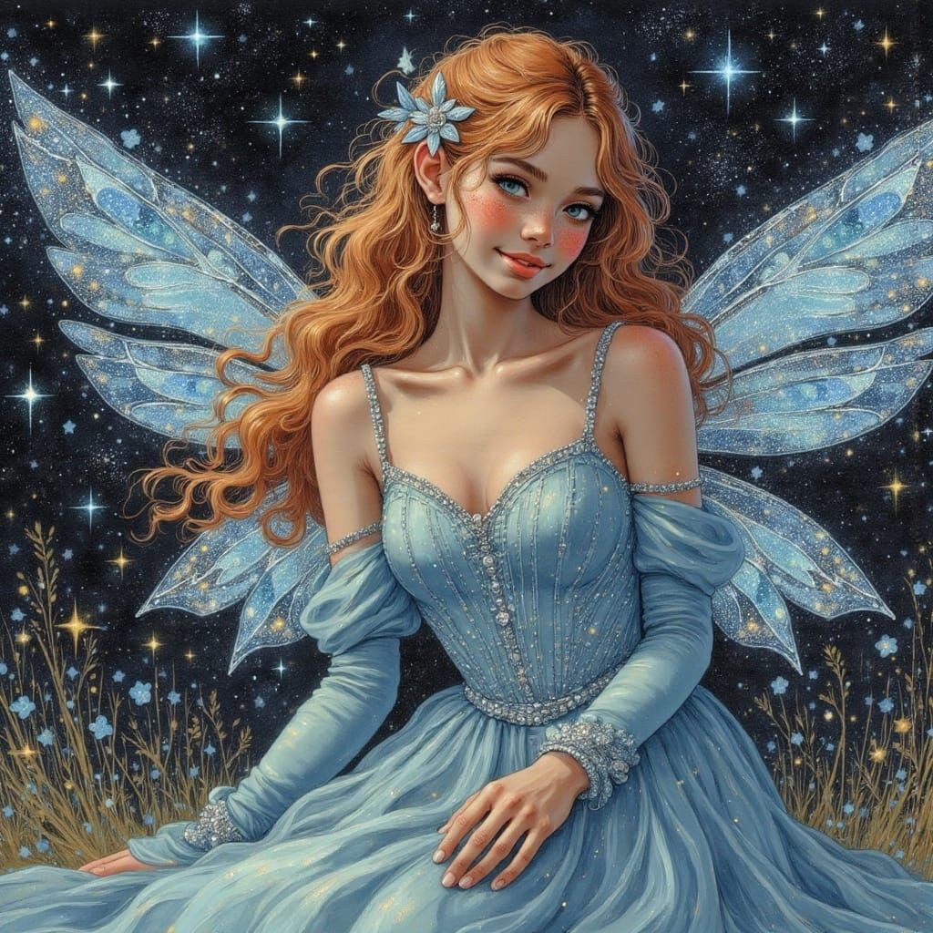 Ethereal Feyre in Starfall Attire