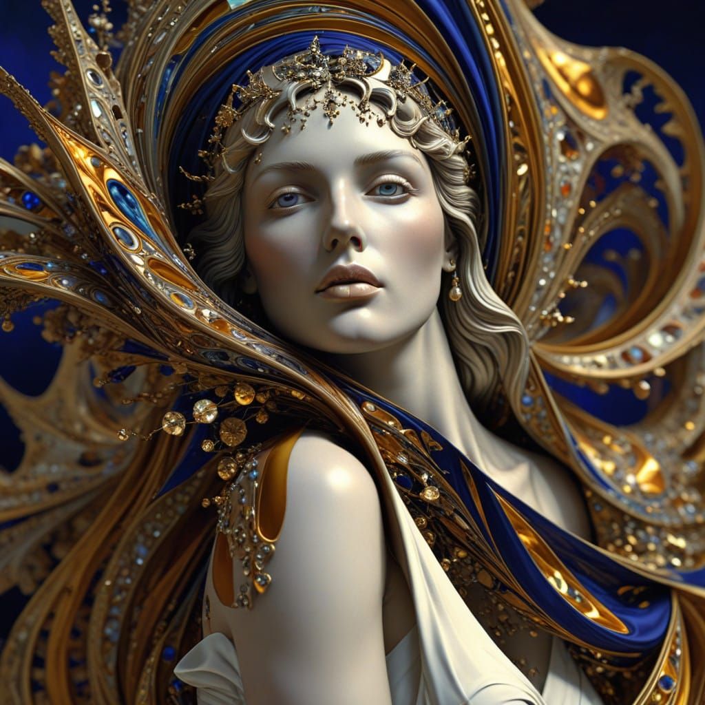 Surreal Modernist Masterpiece of a Vestal Virgin