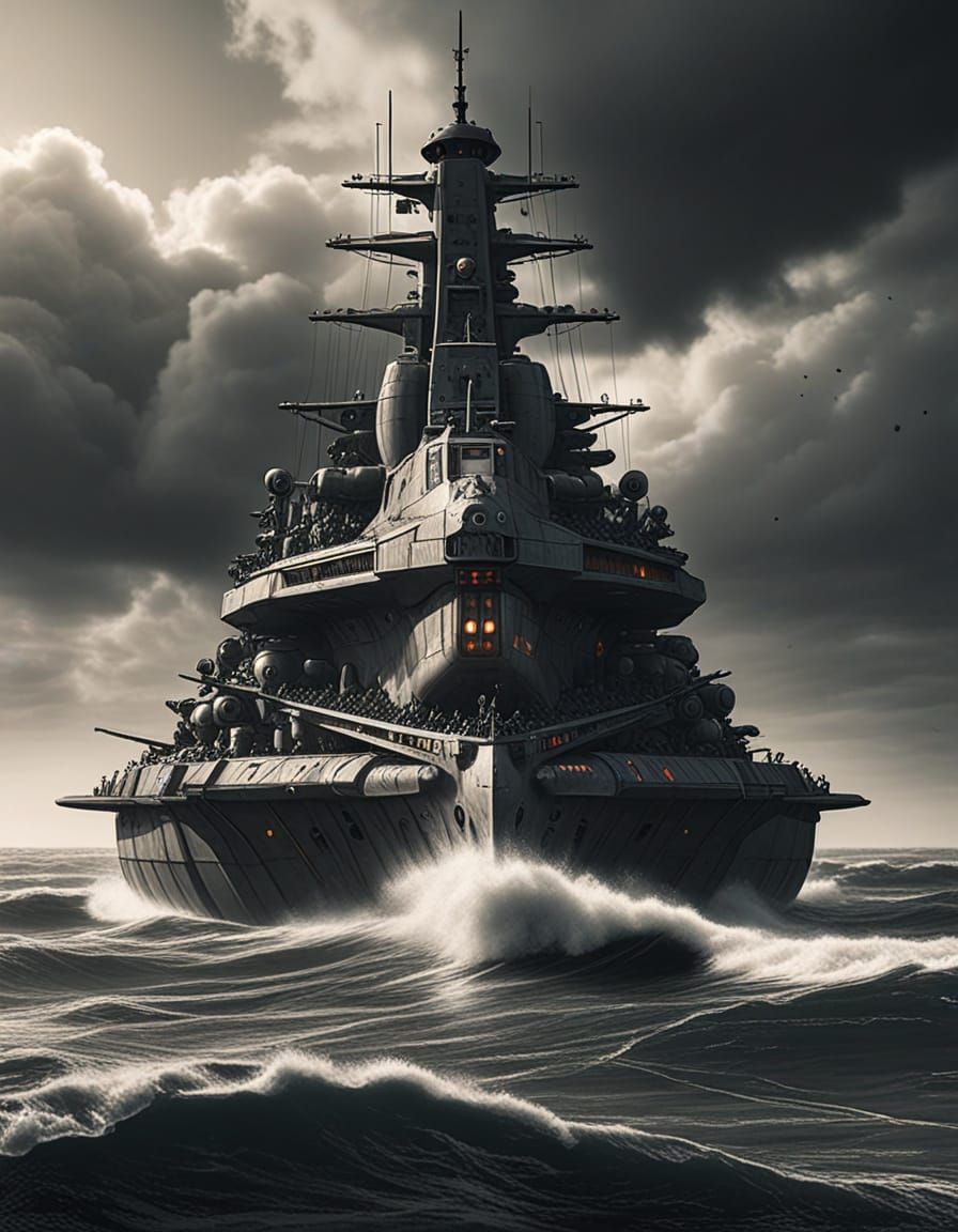 Art Deco Amphibious War Machine Rises from the Depths