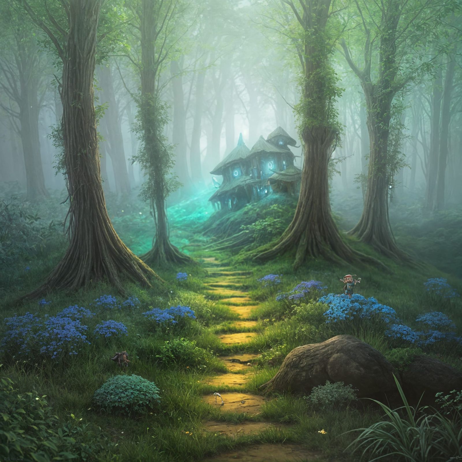 Mischievous Gnome, Zook Gimble, in Forest