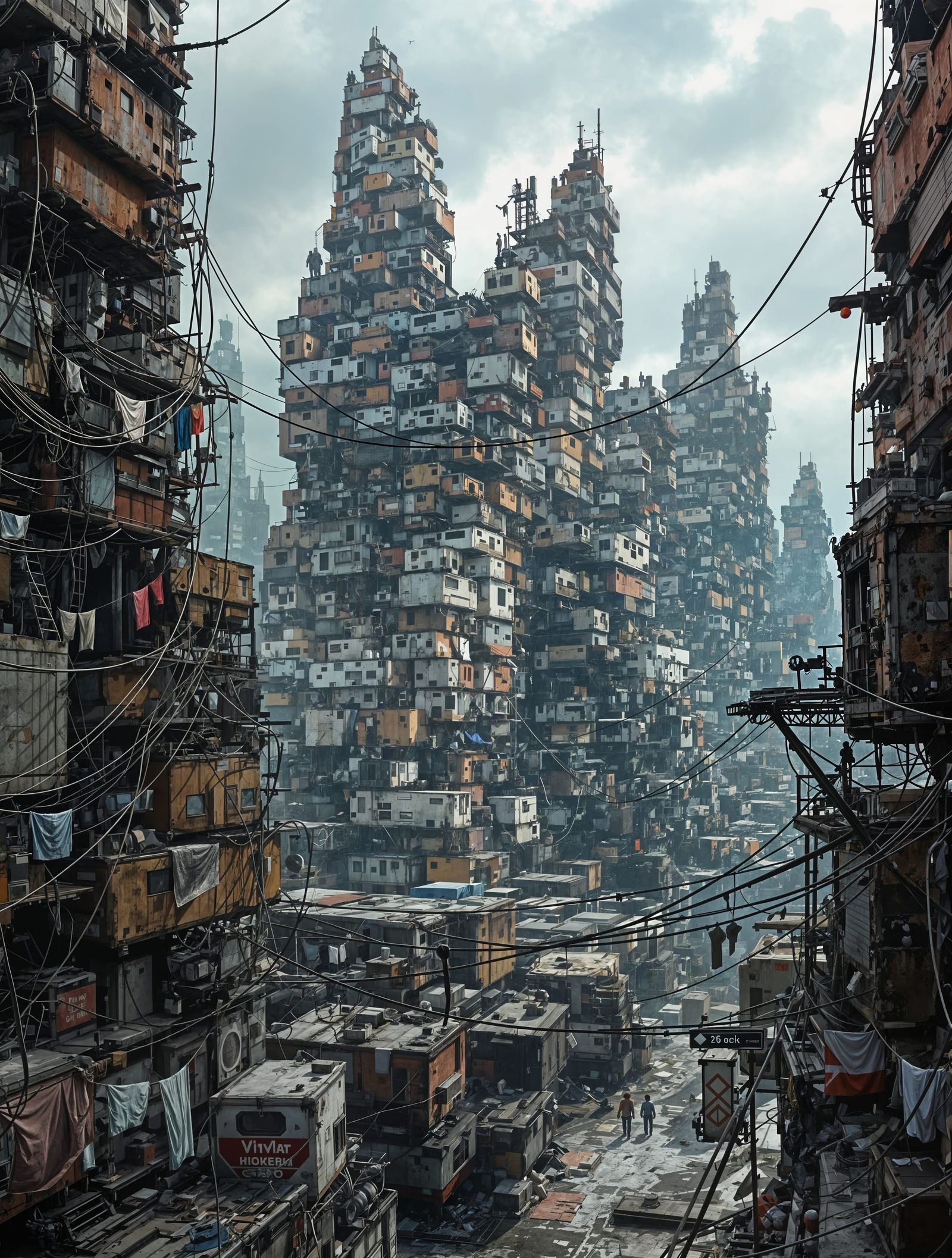 Dystopian Metropolis of Endless Stacks