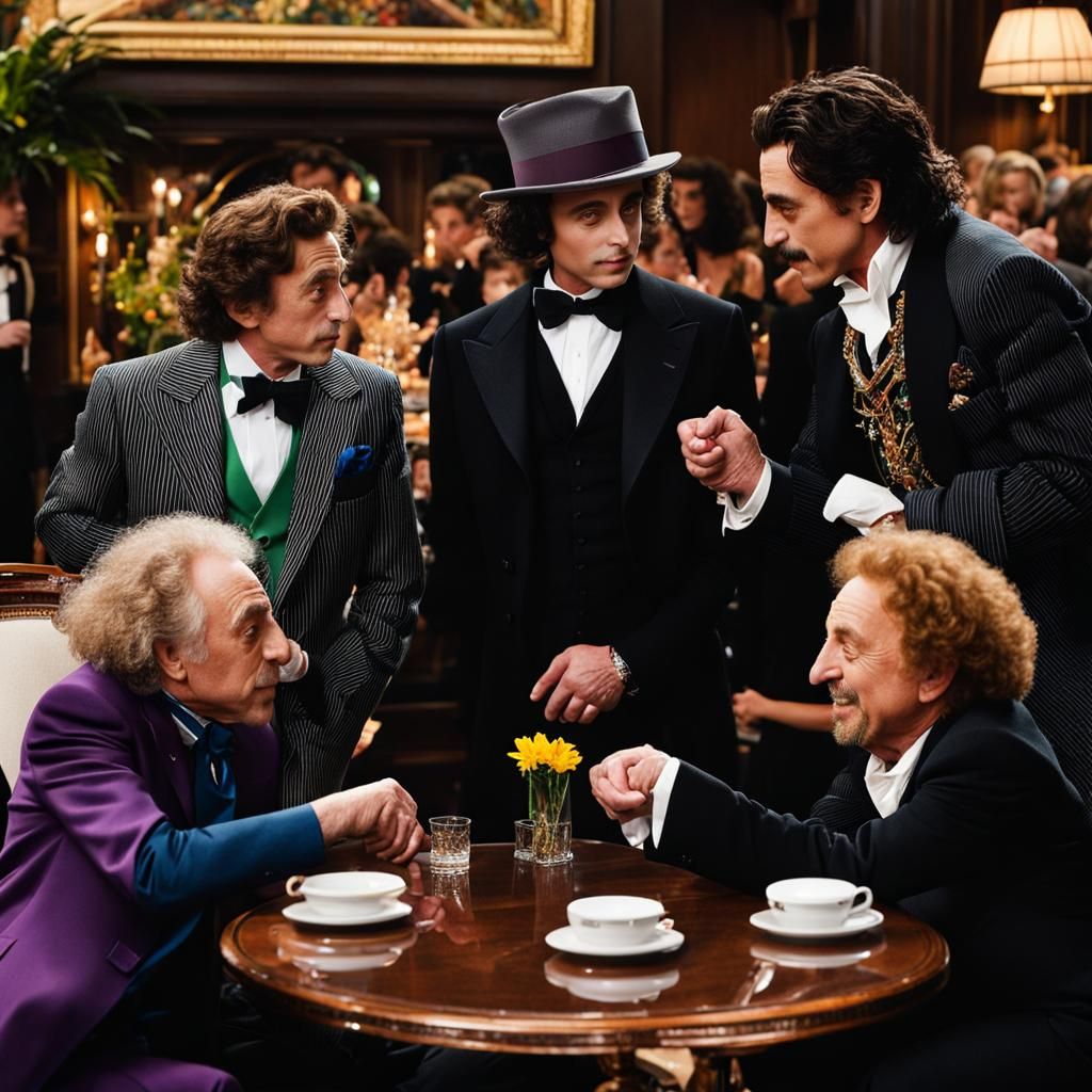 Three Actors Meet: A Generative Art Portrait