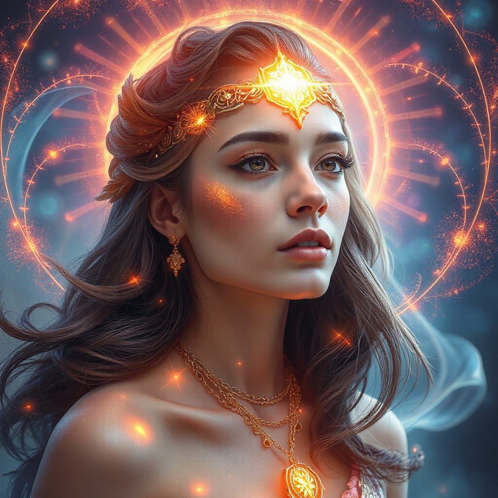 Celestial Being Radiates Ethereal Beauty