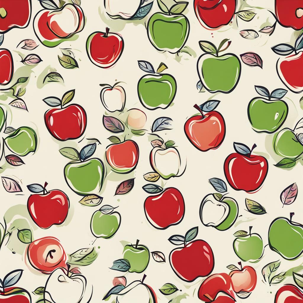 AI Generated Apple Art