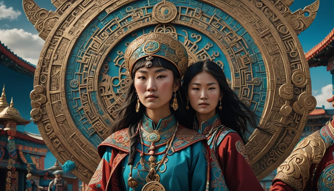 Mongolian Woman in Fantasy Concept Art
