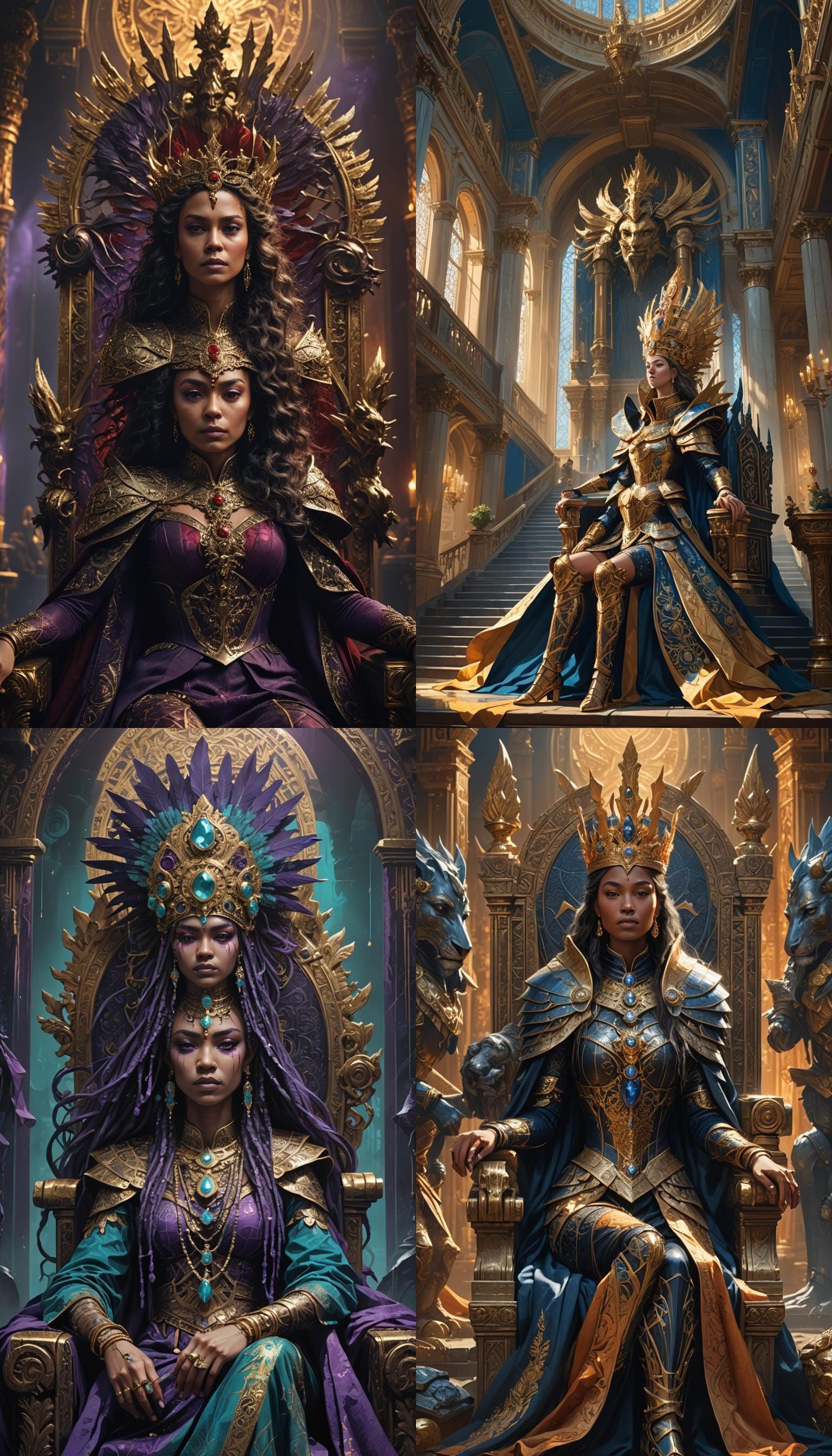 Fierce Ruler: Detailed Matte Painting in 8k