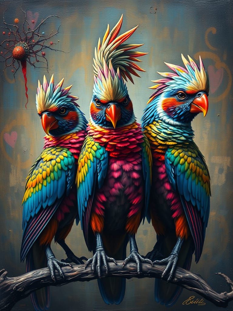 🥉flamboyant birds