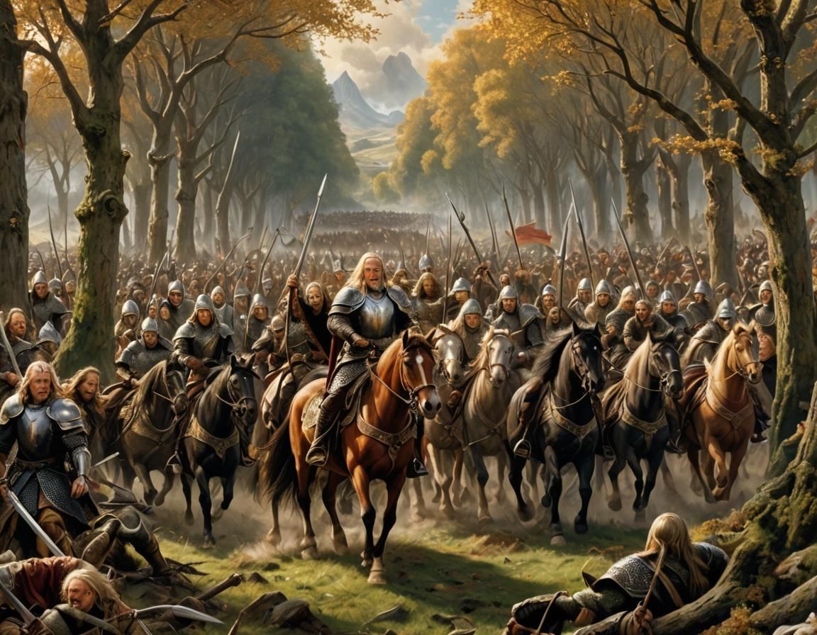 King Theoden and the Ride of the Rohirrim