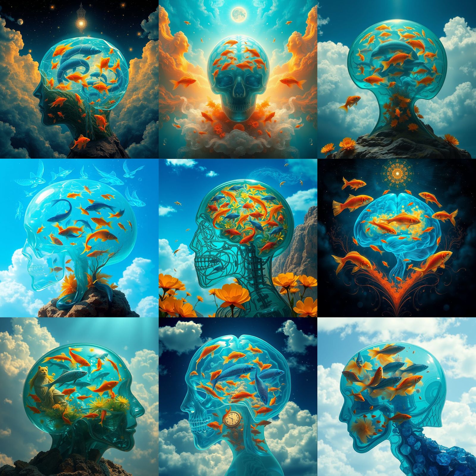 Translucent Shaman in Celestial City of Fire