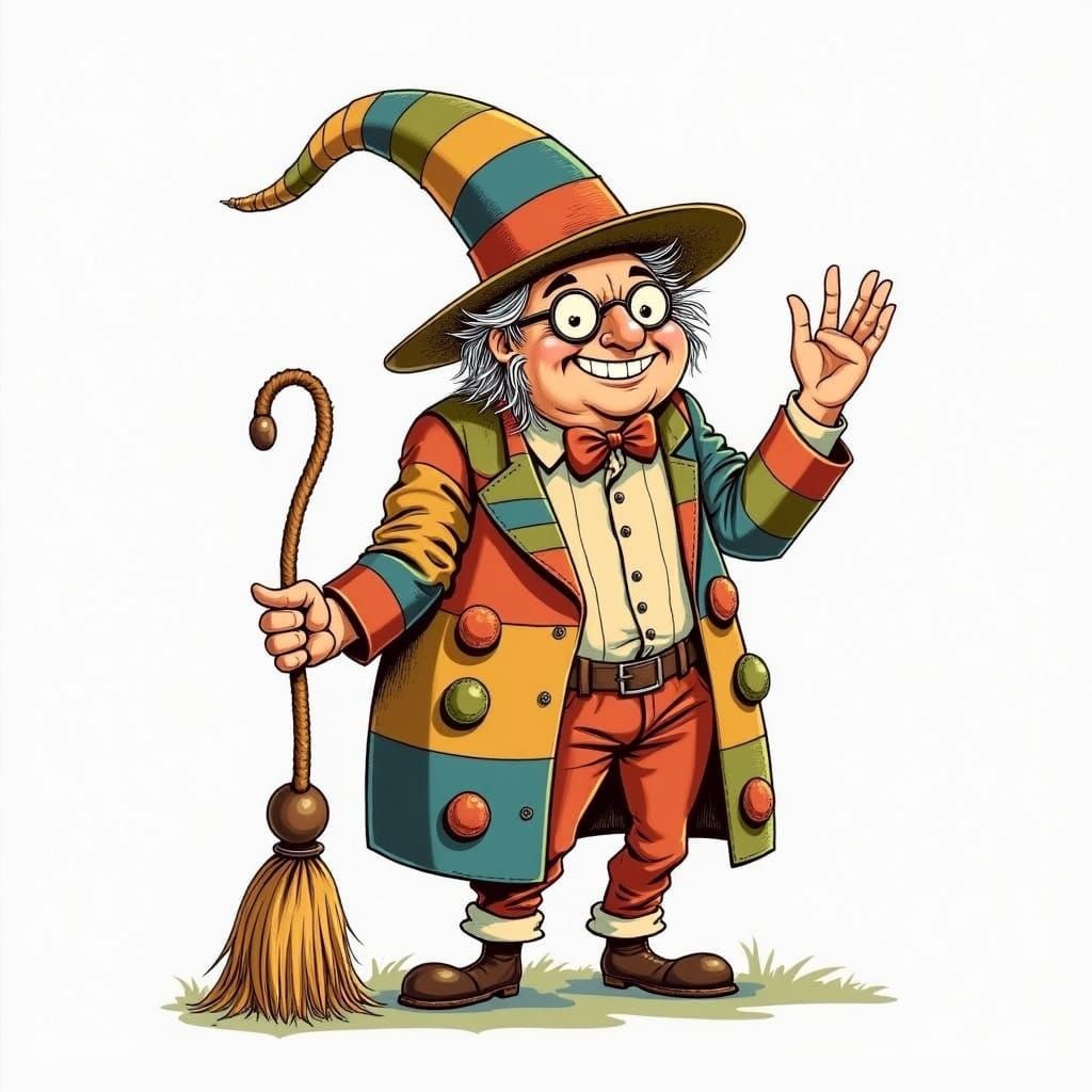 Rugged Outdoorsman with Tattered Gunnysack in Warm Golden Li...