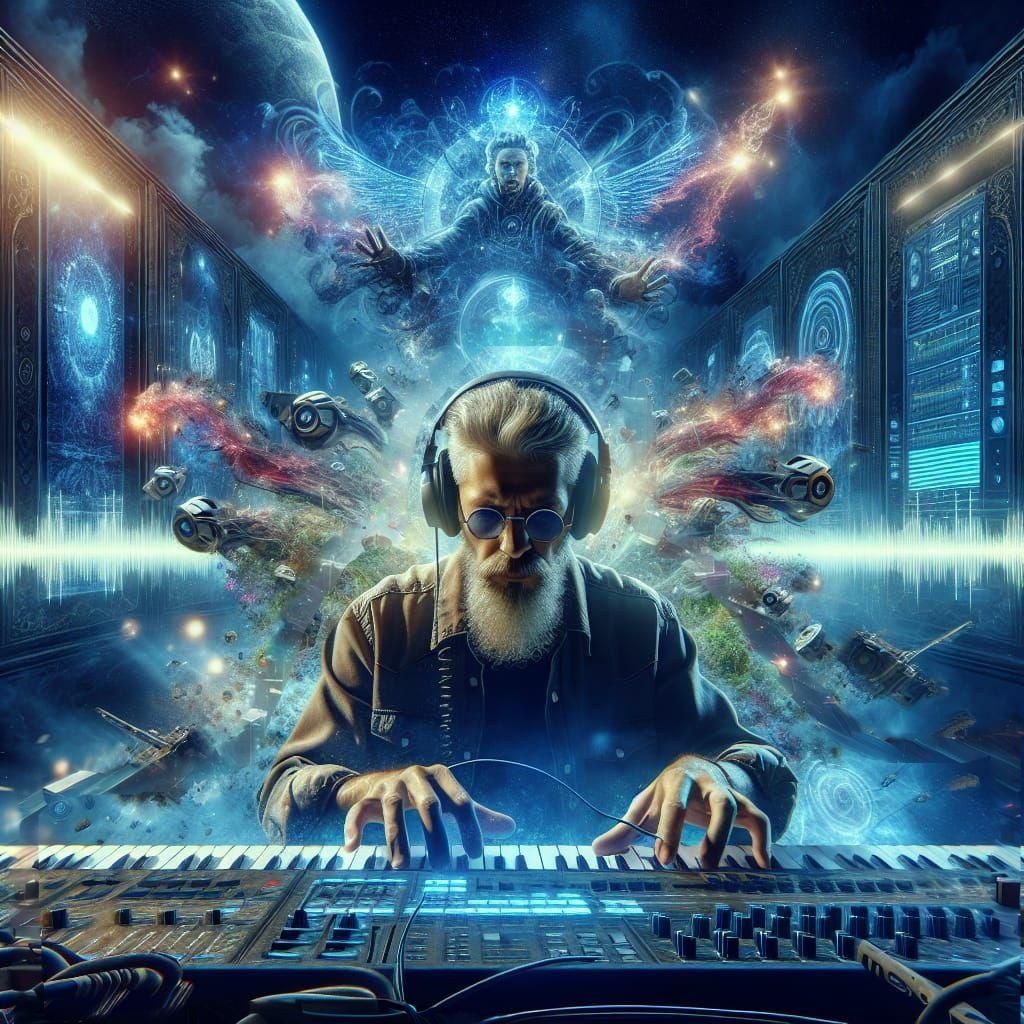 Epic Hip Hop Music Producer Digital Painting