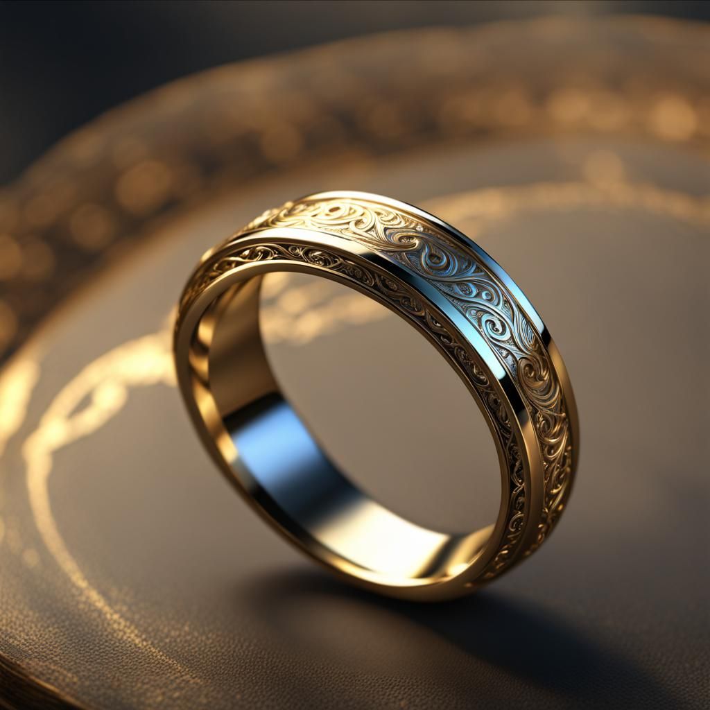 Lord of The Rings Ring in Prismatic Cosmos Style