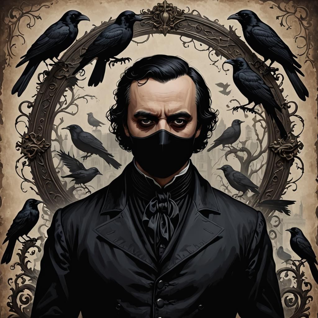 Slipknot's Raven: A Gothic Literature Mask