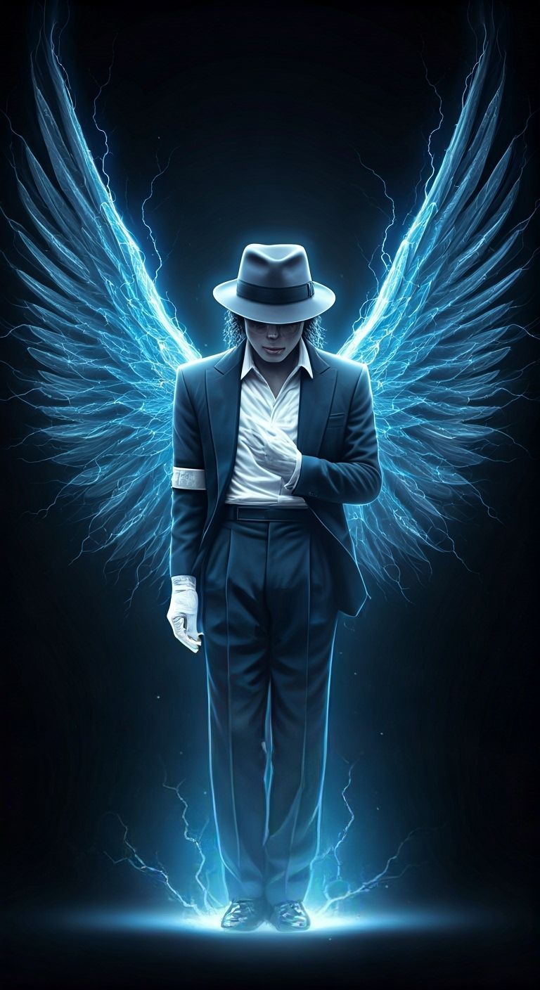 Michael Jackson Hologram with Electric Wings