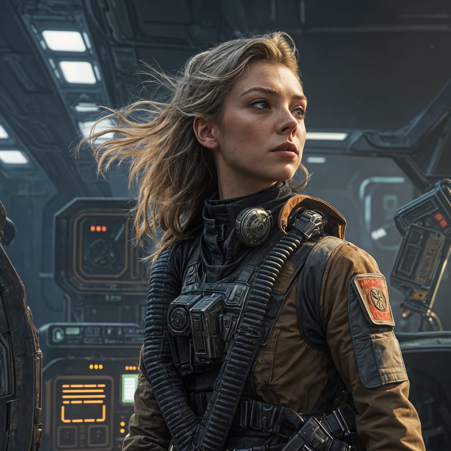 Natalie Dormer as a Daring Star Wars Rebel Pilot