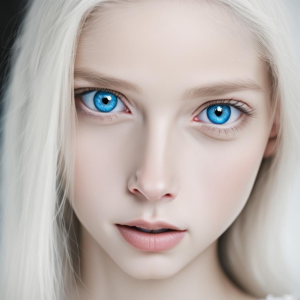 Blue-Eyed Fair-Skinned Portrait