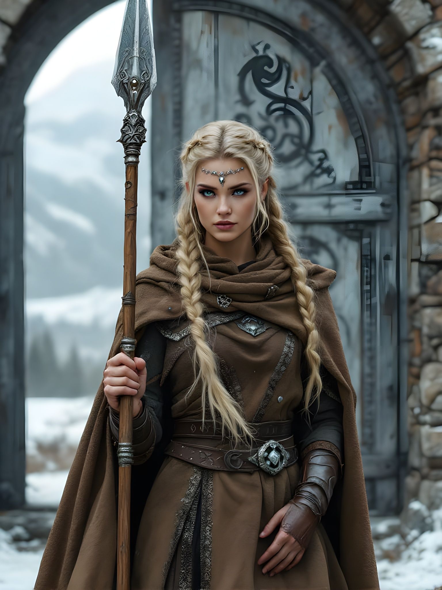 Norse Goddess Syn: Guardian of the Keep