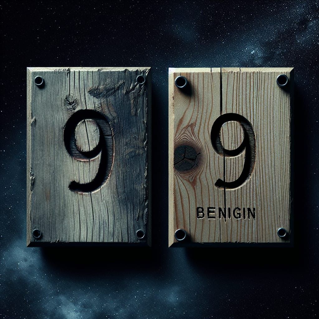 Surreal Night Sky: The Number 9 and 'Benign'