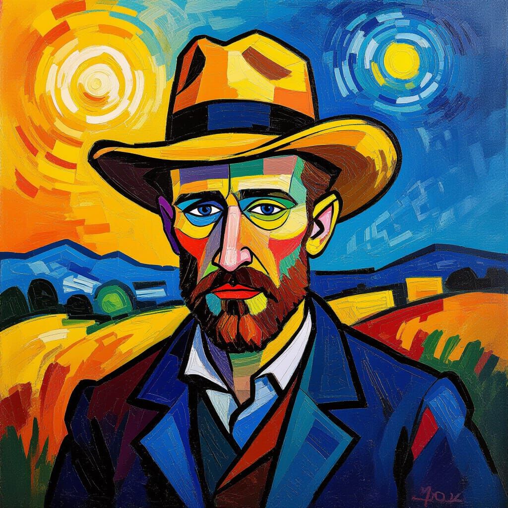 Vibrant Neo-Impressionist Art Painting with Impasto Texture