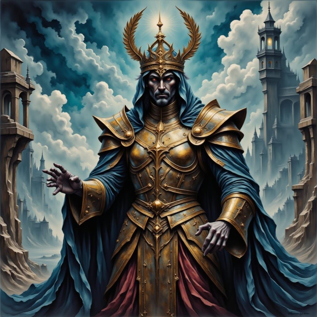 Fear me you loathsome, lazy creatures
I descend upon your earth from the skies
I command your very souls you unbelievers...