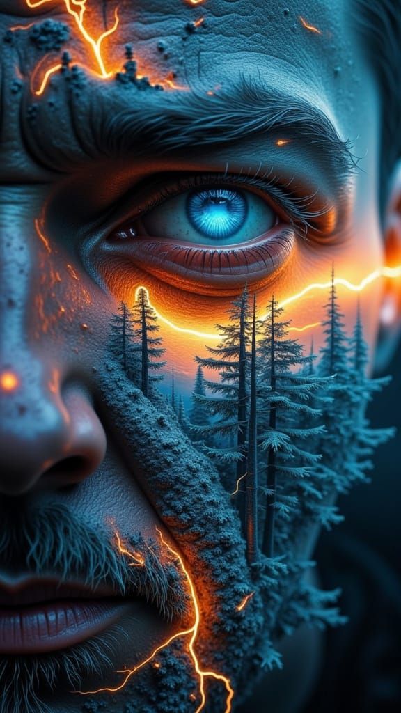 Surreal World Inside Water Drop