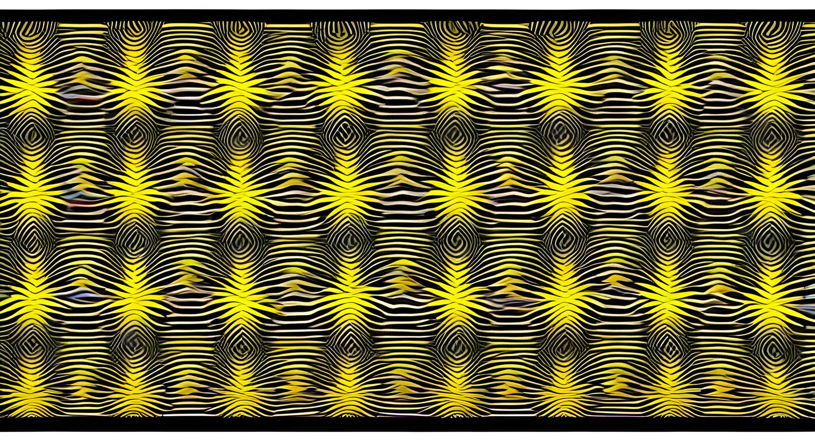 Psychedelic Optical Art with Geometric Patterns