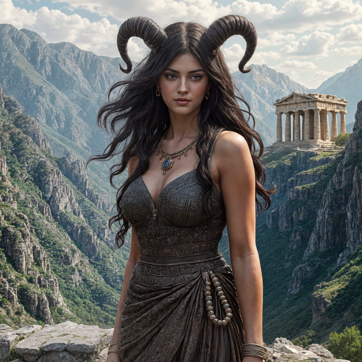 Surreal Hyperrealistic Goddess of the Oracle