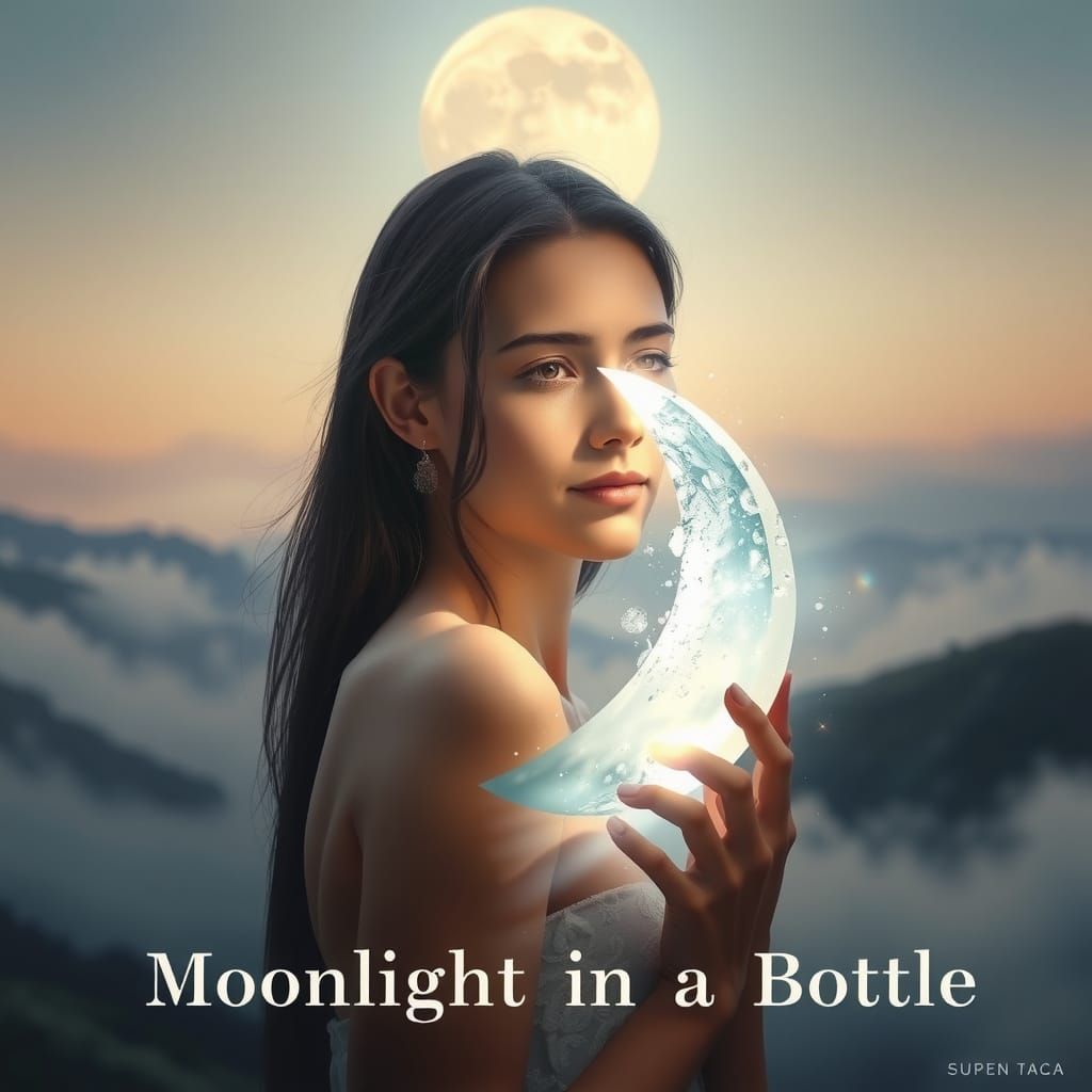 Ethereal Beauty Under Celestial Glow