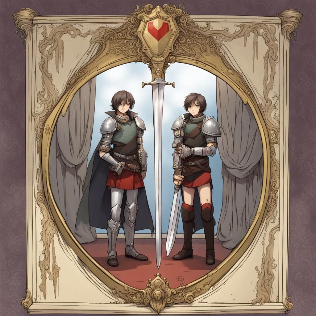 Symbolic Image: Mirror, Sword and Shield