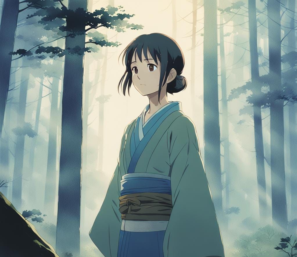 Anime Key Visual Inspired by Studio Ghibli