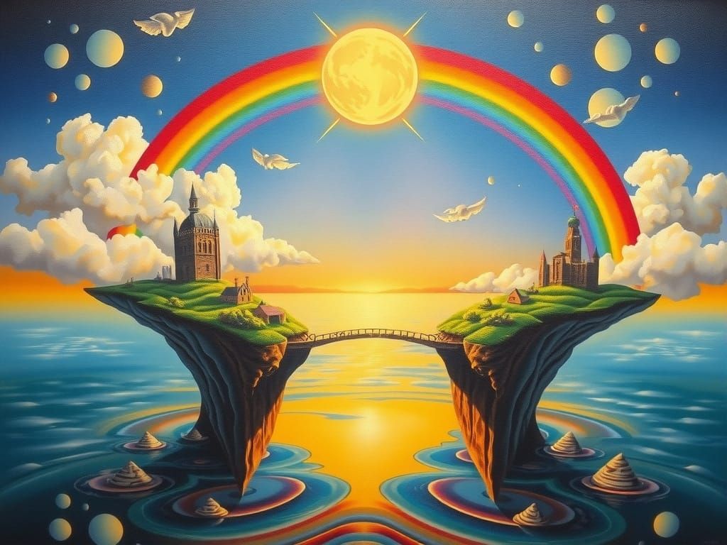 bridge between two small islands