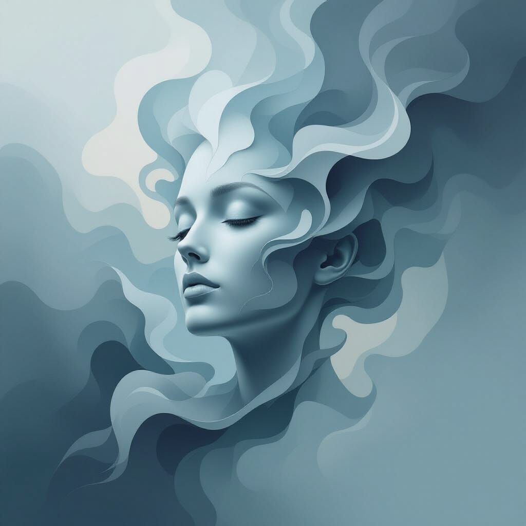 Abstract Surrealist Art of Incomplete Ideas