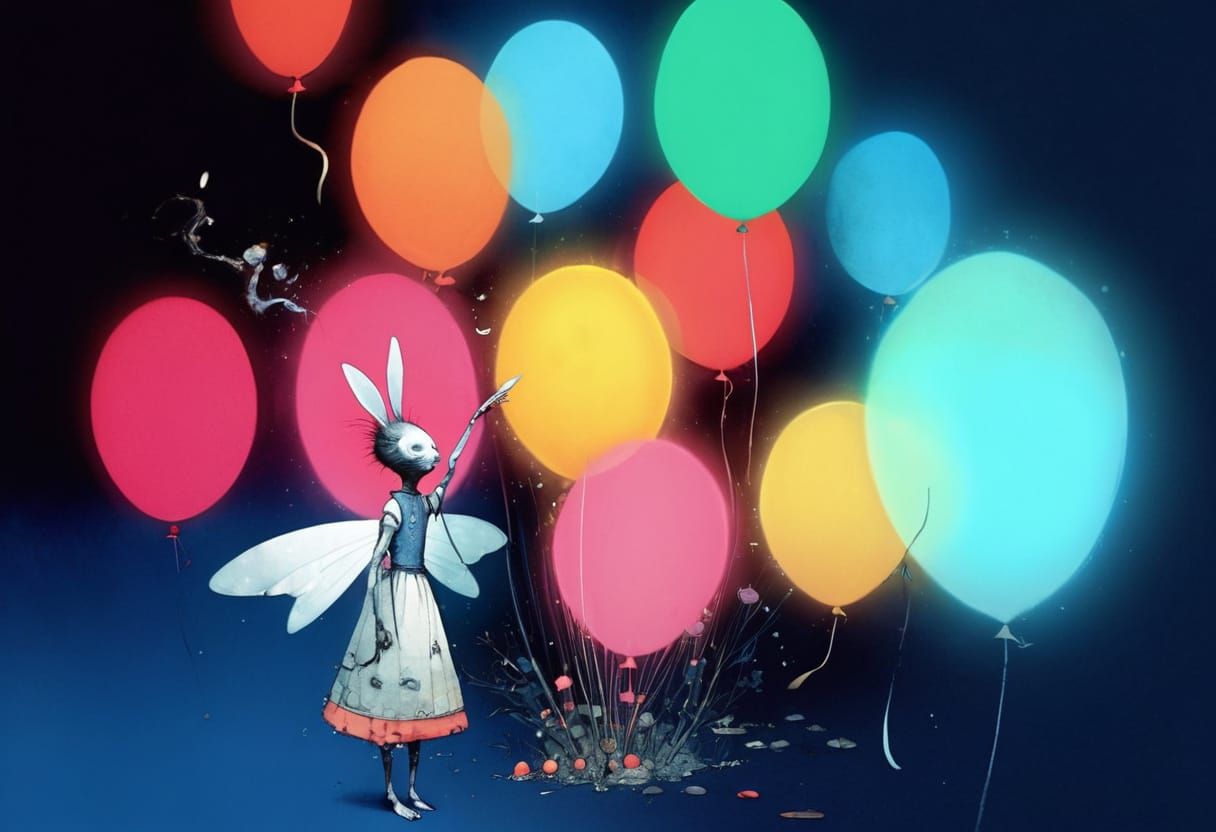 Whimsical Fantasy Illustration in Classic Style