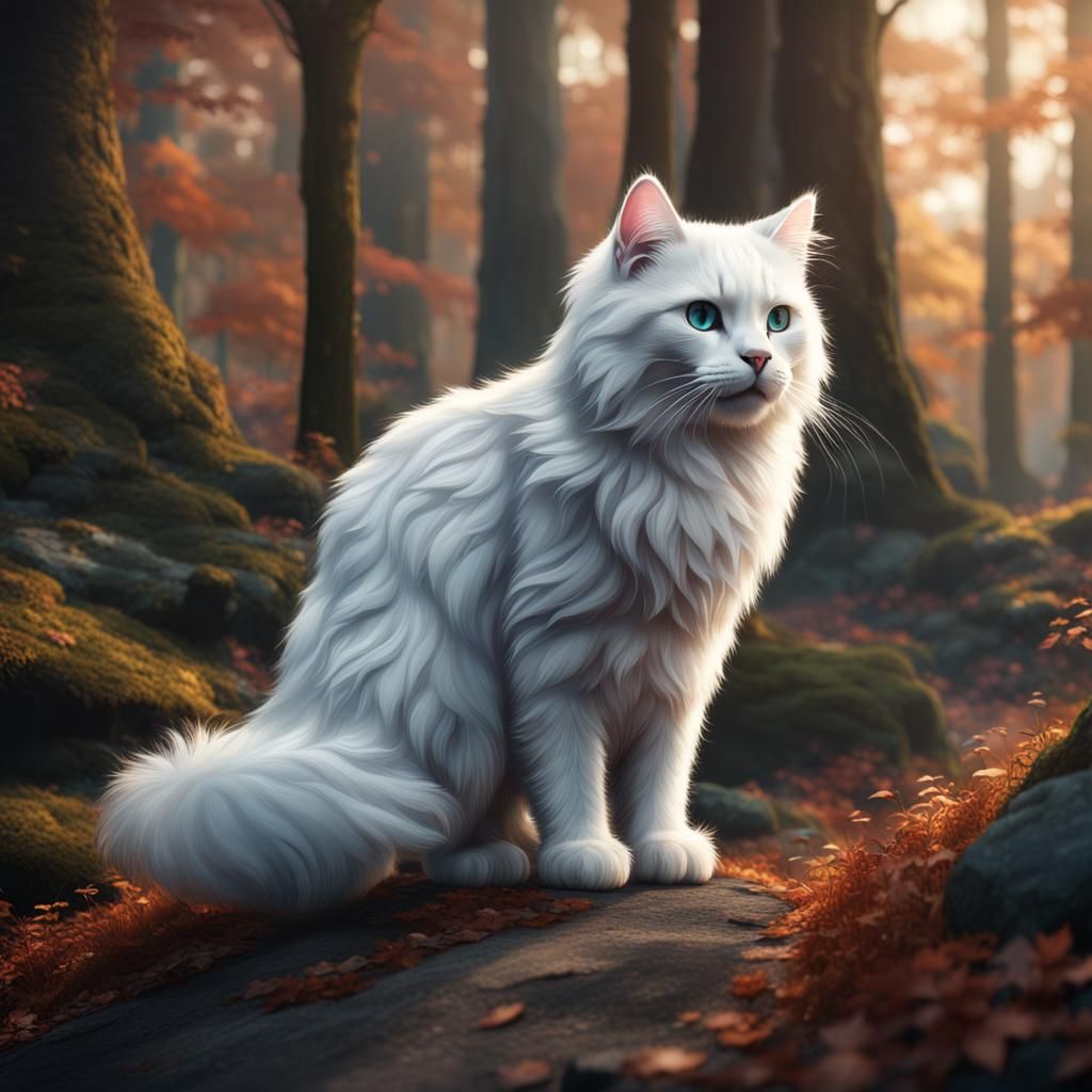 cat in hill park woods