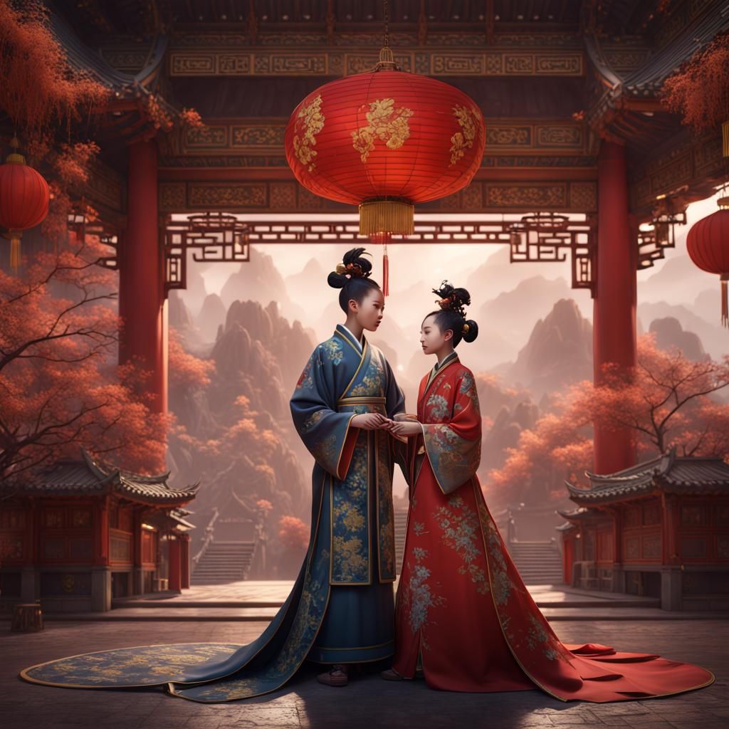 Fantastical Chinese Wedding Concept Art
