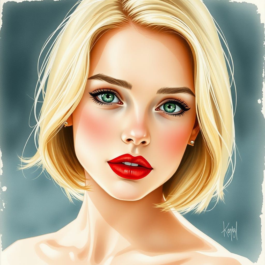 Ethereal Beauty in Soft Watercolor