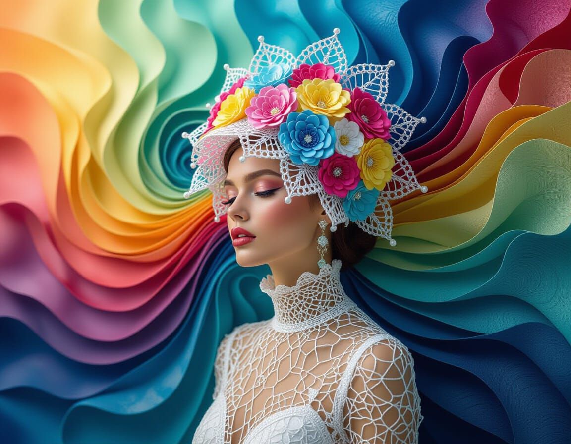 Fluid Millinery Lace Ahaggar Stretching From Here into Never...