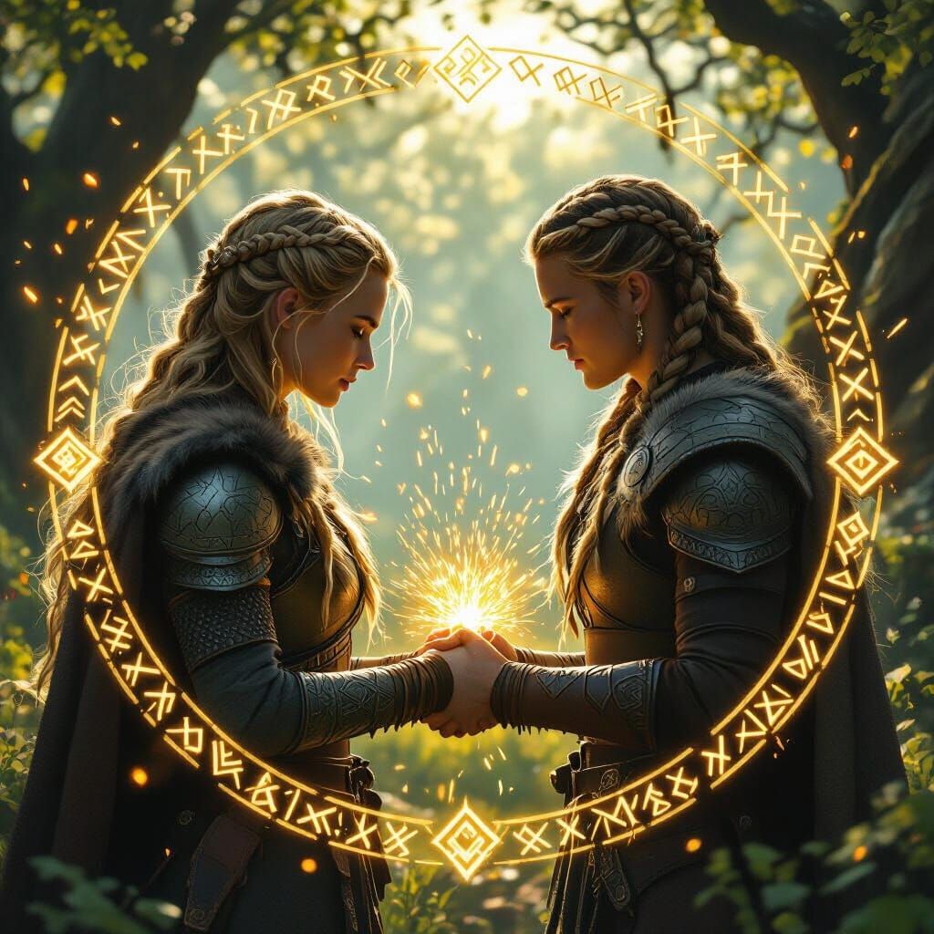 Nordic Warriors in Sacred Grove: Mystical Realism