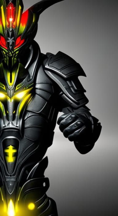 Alien Warrior in Ambient Lit Forest