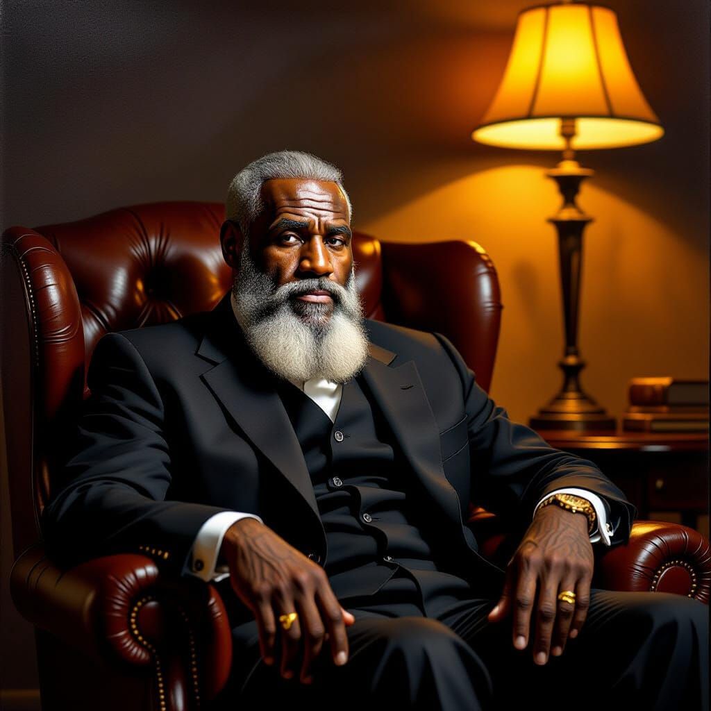 Lebron James Depicted as Ancient in Classical Oil Portrait