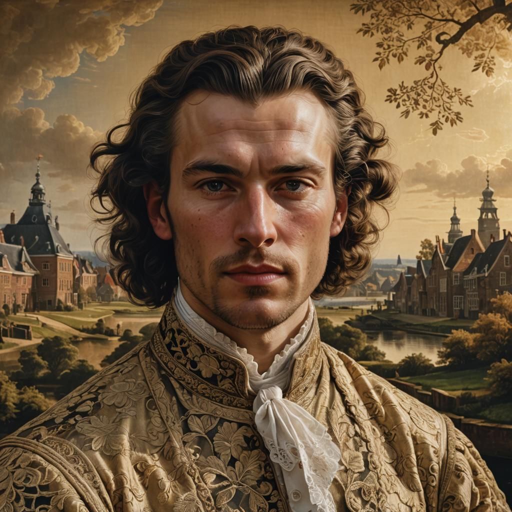 Dutch Golden Age Portrait of Dirk Meijndertsz Aleman