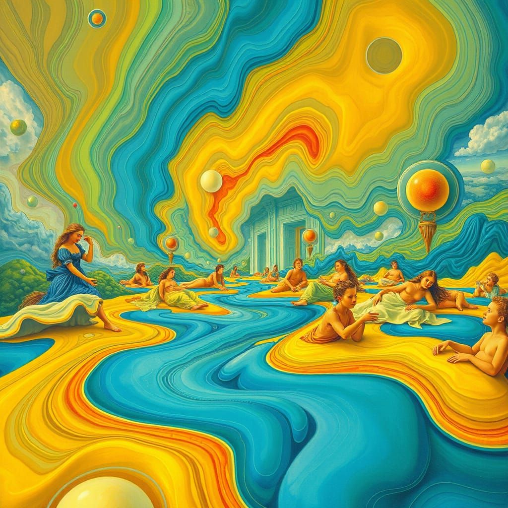 Dream Patterns in Baroque Maximalism, Agnes Martin Influence